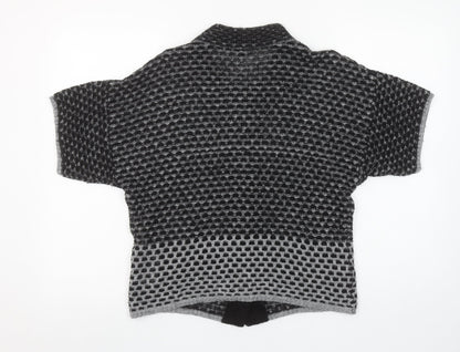 Womens UK Size S Brandtex Black Cardigan Jumper