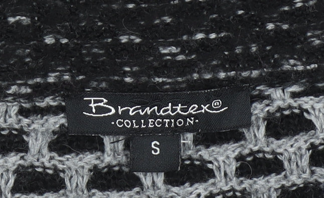 Womens UK Size S Brandtex Black Cardigan Jumper