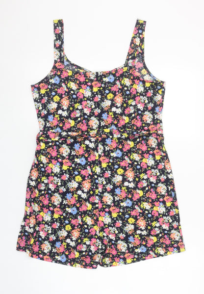 Womens UK Size S St. Bernard One-Piece Multicoloured Playsuit