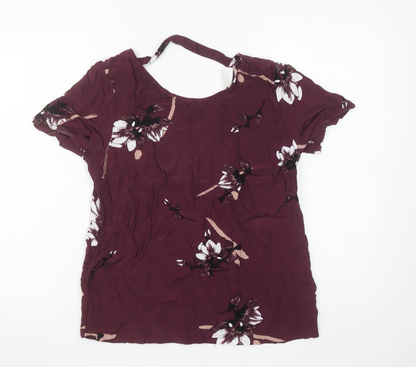 Womens UK Size M VILA Purple Basic Blouse