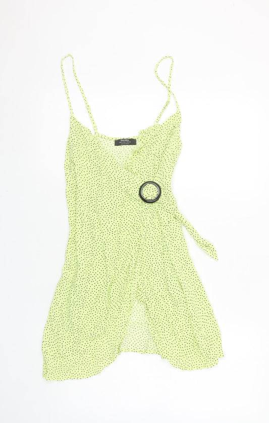 Womens UK Size 8 Bershka Wrap Dress