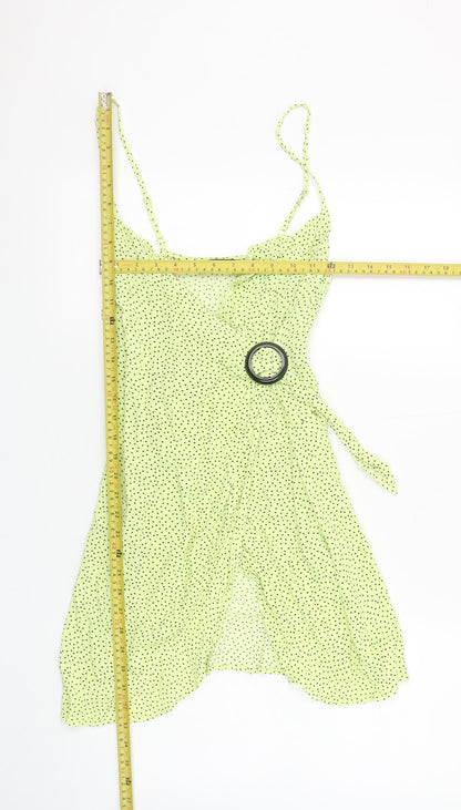Womens UK Size 8 Bershka Wrap Dress