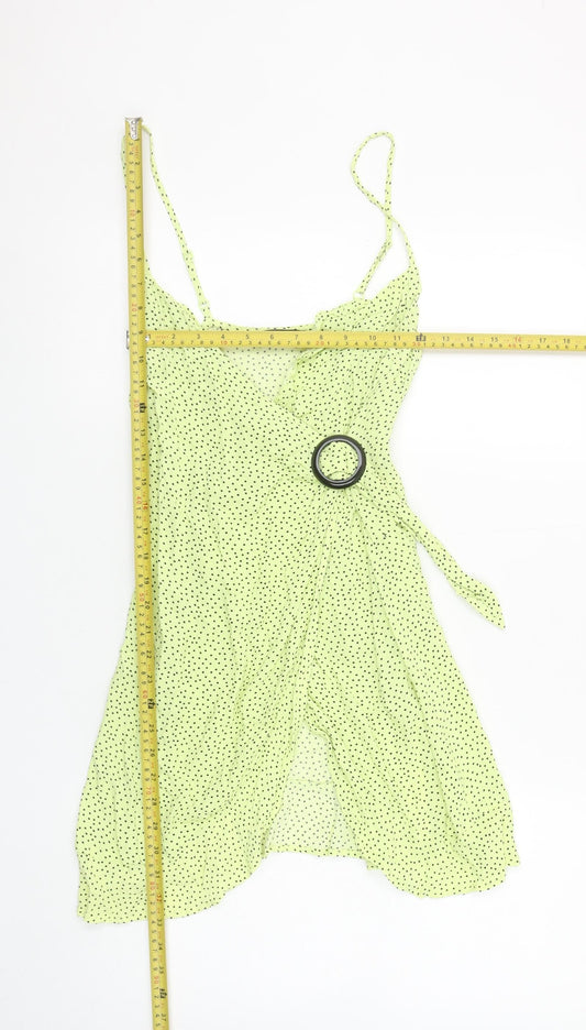 Womens UK Size 8 Bershka Wrap Dress