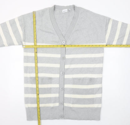Womens UK Size L NEXT Grey Cardigan Jumper