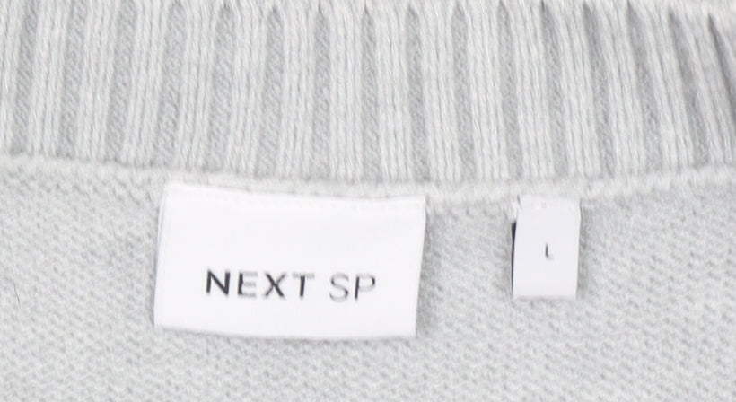 Womens UK Size L NEXT Grey Cardigan Jumper