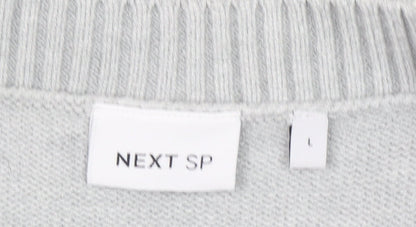 Womens UK Size L NEXT Grey Cardigan Jumper