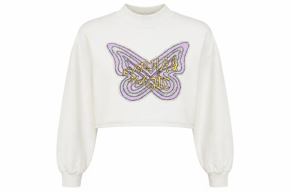 Womens UK Size L H&M White Pullover Sweatshirt