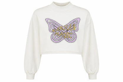 Womens UK Size L H&M White Pullover Sweatshirt