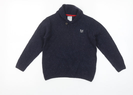 Boys UK Size 6 Years Crew Clothing Co. Blue Pullover Jumper
