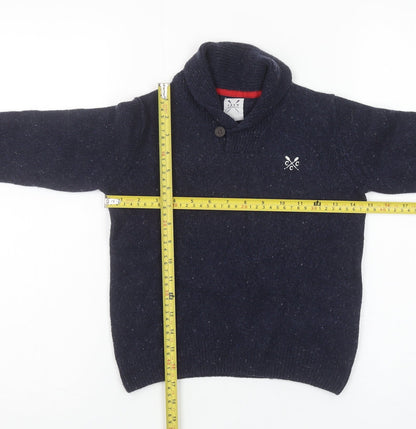 Boys UK Size 6 Years Crew Clothing Co. Blue Pullover Jumper