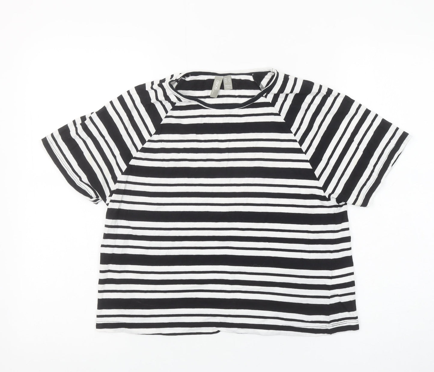 Womens UK Size 8 ASOS Black Basic T-Shirt