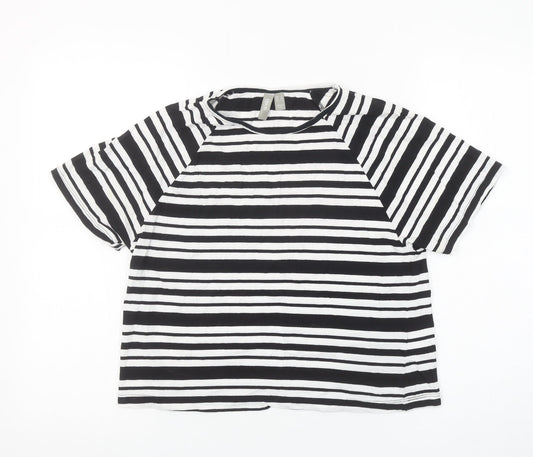 Womens UK Size 8 ASOS Black Basic T-Shirt