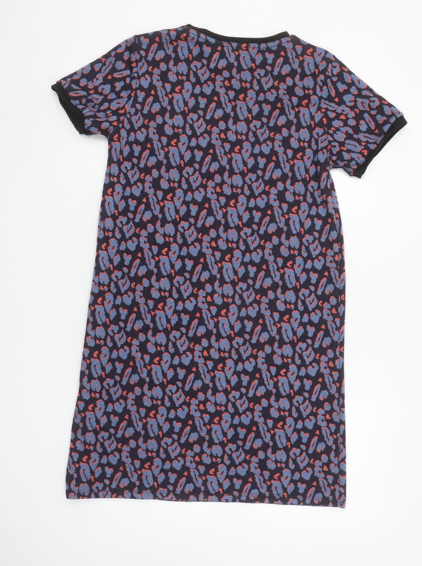 Primark Womens Multicoloured Animal Print T-Shirt Dress Size 14