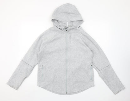 Womens UK Size M PUMA Grey Full Zip Hoodie