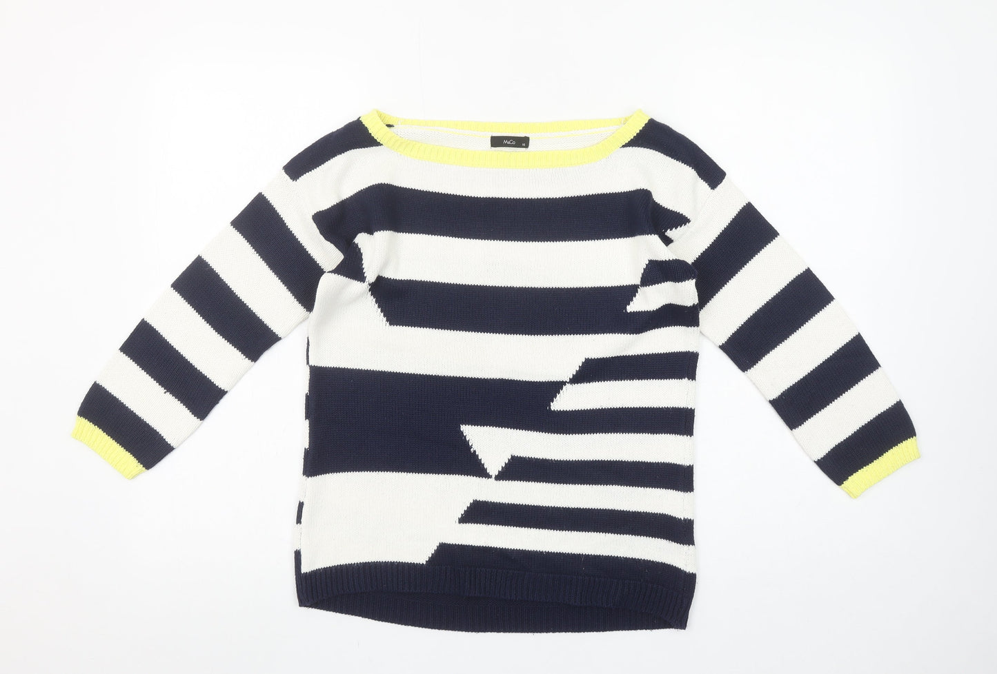 Womens UK Size 10 M&Co Blue Pullover Jumper