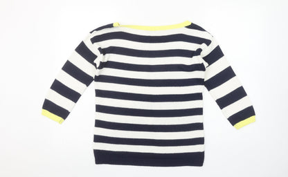 Womens UK Size 10 M&Co Blue Pullover Jumper