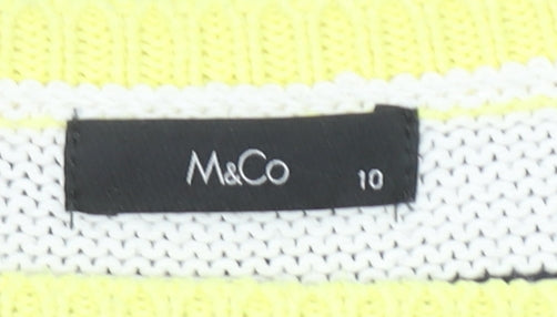 Womens UK Size 10 M&Co Blue Pullover Jumper