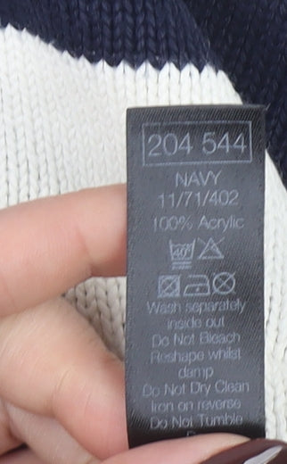 Womens UK Size 10 M&Co Blue Pullover Jumper