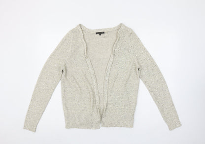 Womens UK Size 6 River Island Beige Cardigan Jumper