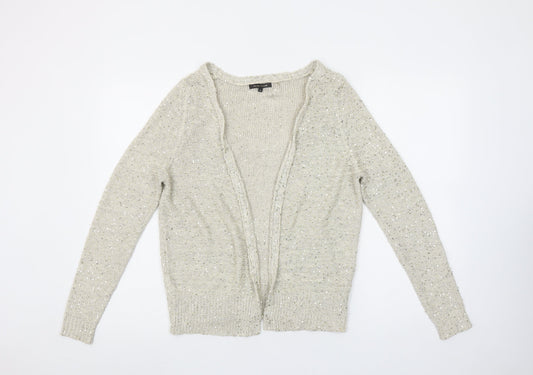 Womens UK Size 6 River Island Beige Cardigan Jumper