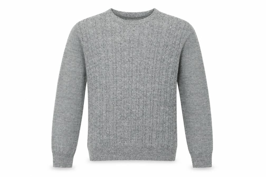 Mens UK Size M River Island Grey Pullover Jumper
