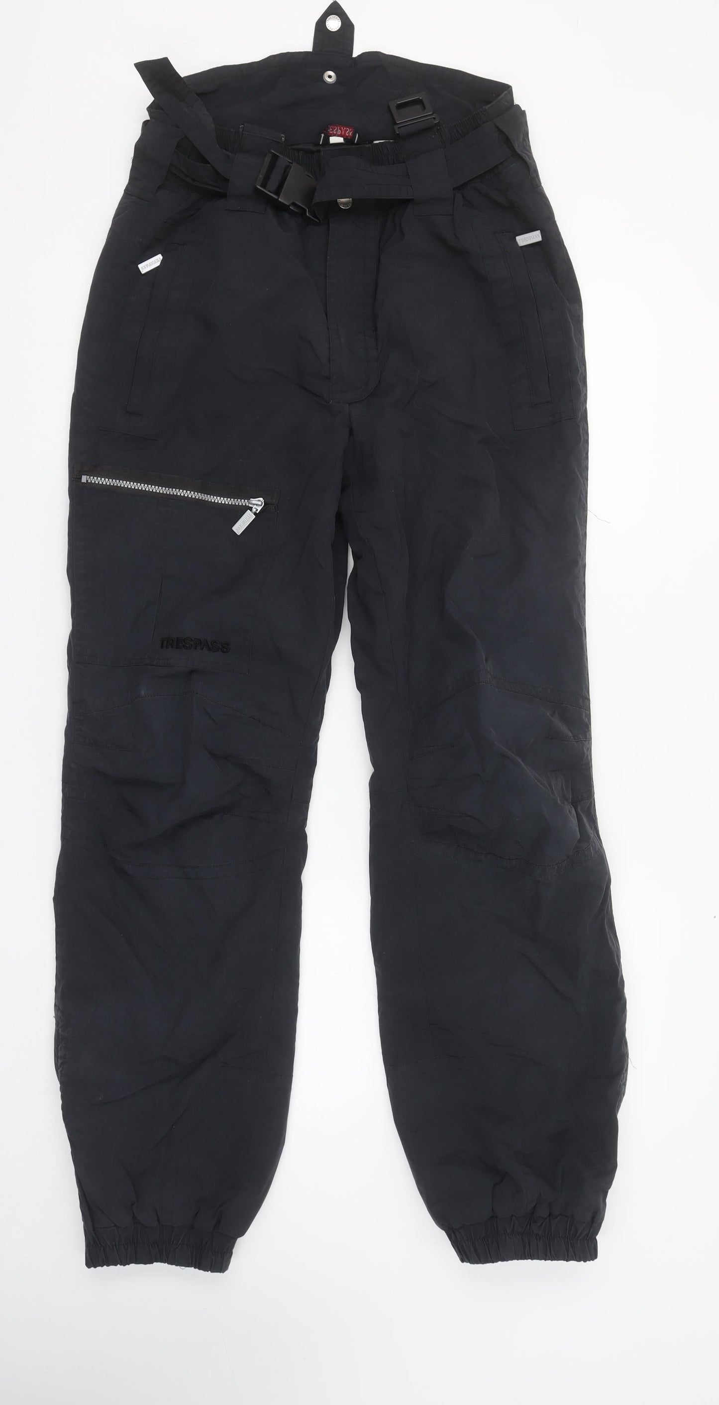 Trespass Men’s Black Snow Pants S Waterproof Insulated Winter Trousers