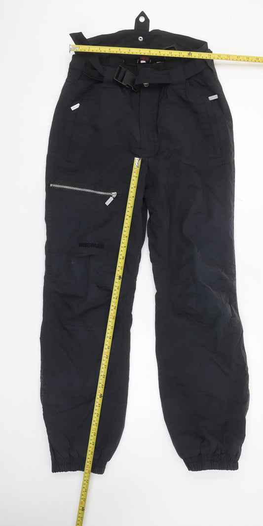 Trespass Men’s Black Snow Pants S Waterproof Insulated Winter Trousers