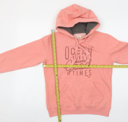 Womens UK Size 8 Saltrock Pink Pullover Hoodie