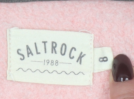 Womens UK Size 8 Saltrock Pink Pullover Hoodie