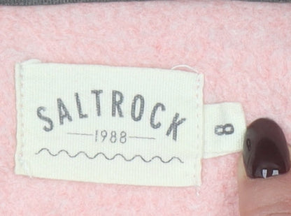 Womens UK Size 8 Saltrock Pink Pullover Hoodie