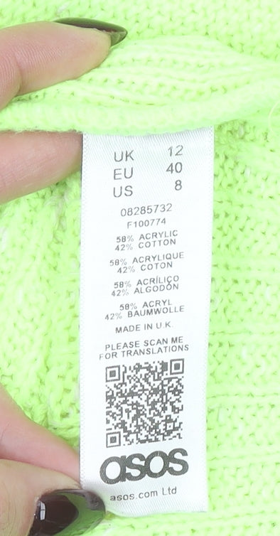 Womens UK Size 12 ASOS Green Camisole Tank
