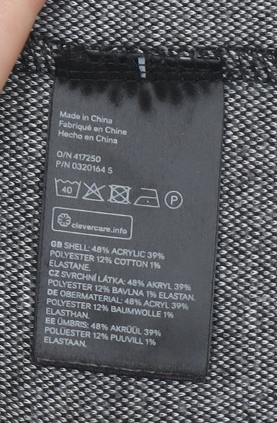 Zara Women Grey Mid-Length Woven Blazer Size 10