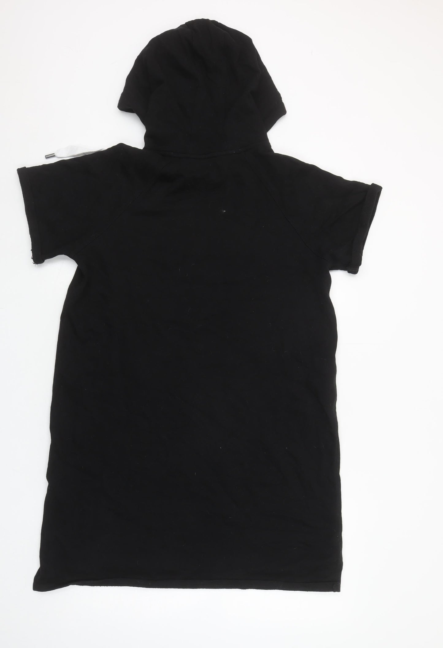 DKNY Sport Women's Black Short Sleeve Hoodie Dress Size M