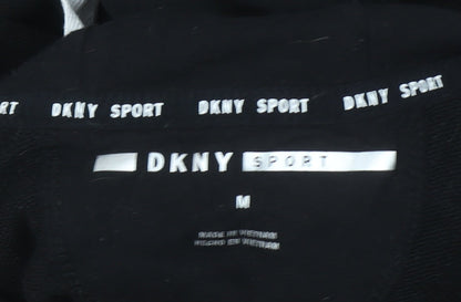 DKNY Sport Women's Black Short Sleeve Hoodie Dress Size M