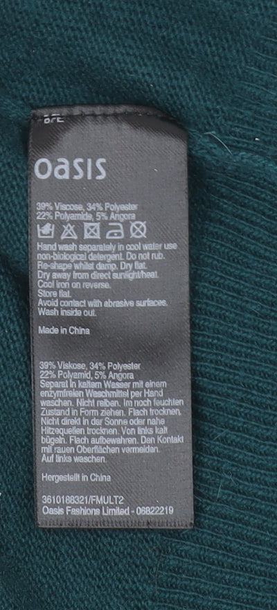 Womens UK Size L Oasis Green Pullover Jumper