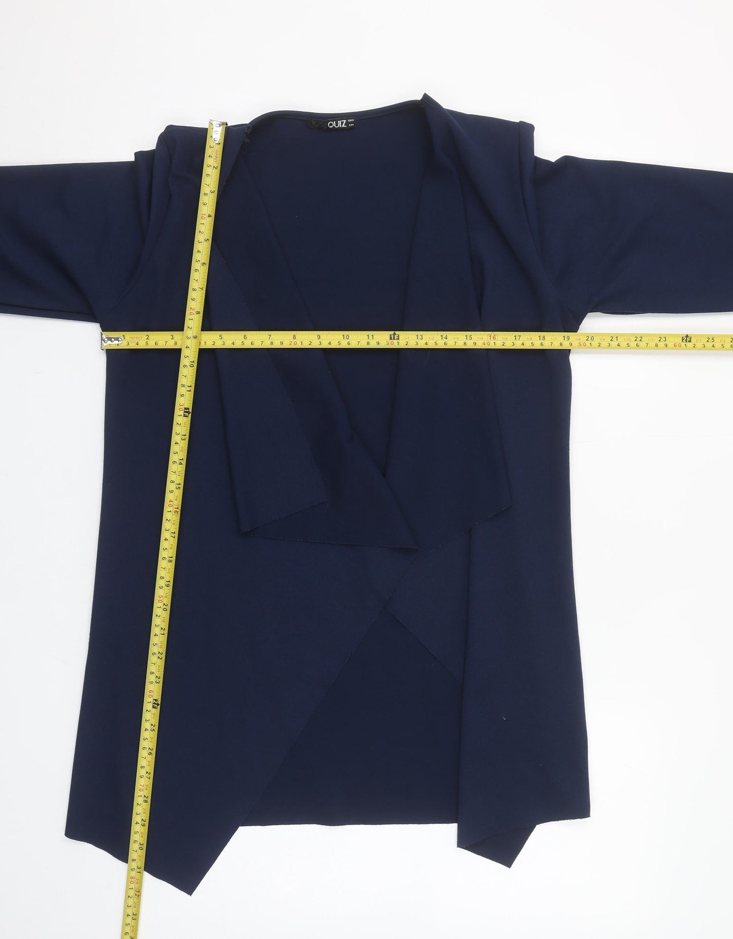 Quiz Women’s Blue 3/4 Sleeve Wrap Blouse Size 12