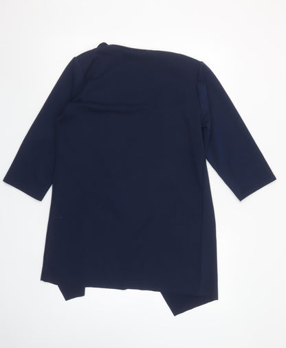 Quiz Women’s Blue 3/4 Sleeve Wrap Blouse Size 12