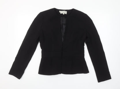 Hobbs Women Black Size 8 Tailored Lined Blazer Jacket