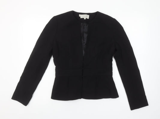 Hobbs Women Black Size 8 Tailored Lined Blazer Jacket