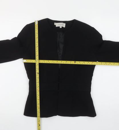 Hobbs Women Black Size 8 Tailored Lined Blazer Jacket