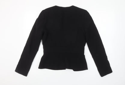 Hobbs Women Black Size 8 Tailored Lined Blazer Jacket
