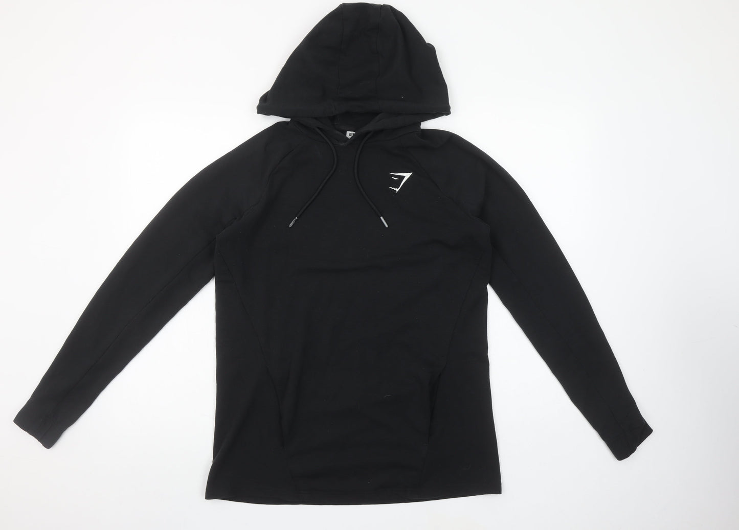 Gymshark Women's Black Pullover Hoodie Small Stretch Cotton Blend