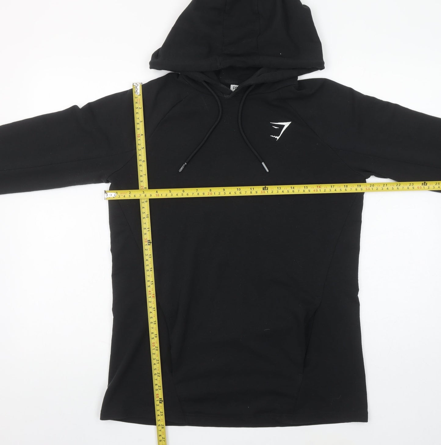 Gymshark Women's Black Pullover Hoodie Small Stretch Cotton Blend