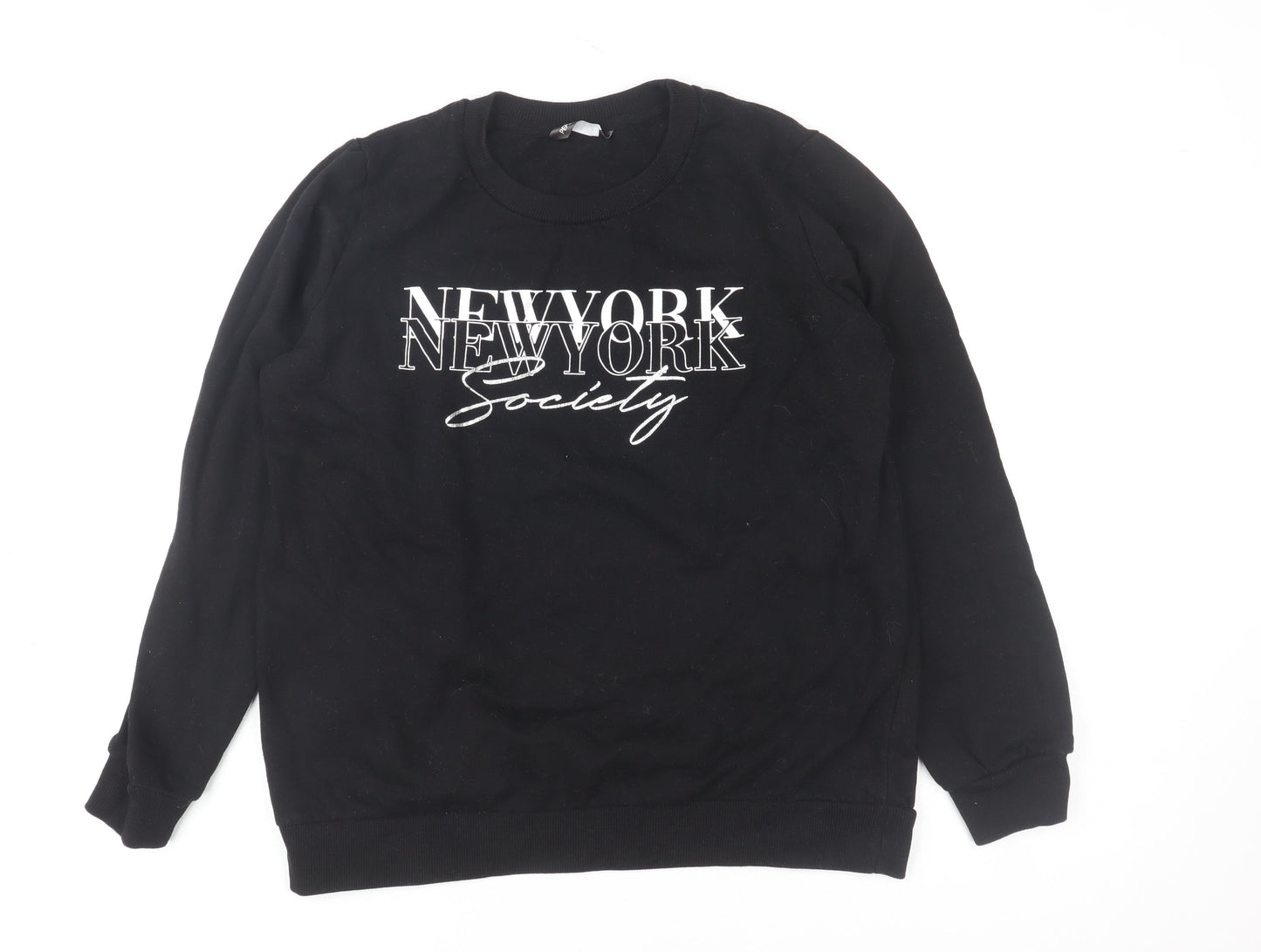 Womens UK Size 8 Pep&Co Black Pullover Sweatshirt