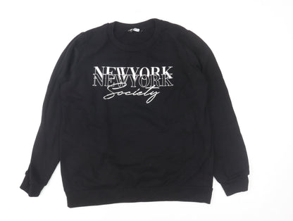 Womens UK Size 8 Pep&Co Black Pullover Sweatshirt