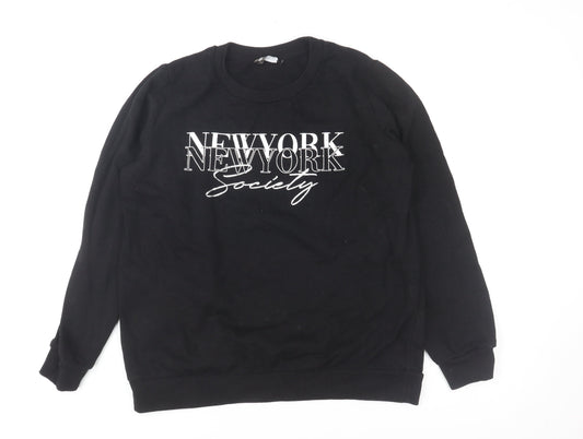 Womens UK Size 8 Pep&Co Black Pullover Sweatshirt