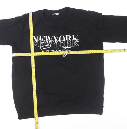 Womens UK Size 8 Pep&Co Black Pullover Sweatshirt