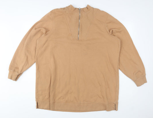 Womens UK Size 22 Simply Be Beige Pullover Sweatshirt