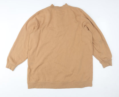 Womens UK Size 22 Simply Be Beige Pullover Sweatshirt