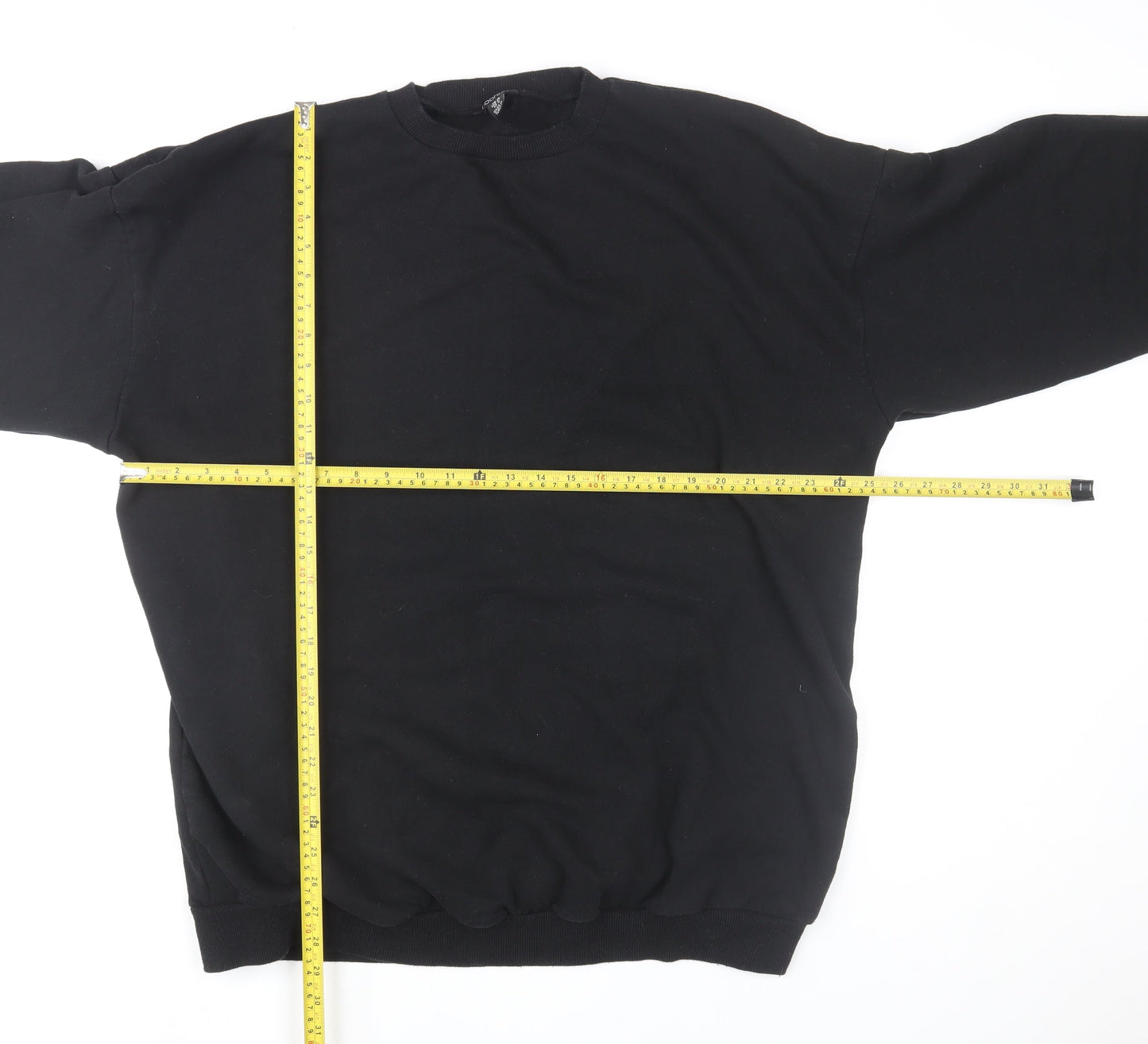 Womens UK Size 16 Boohoo Black Pullover Sweatshirt